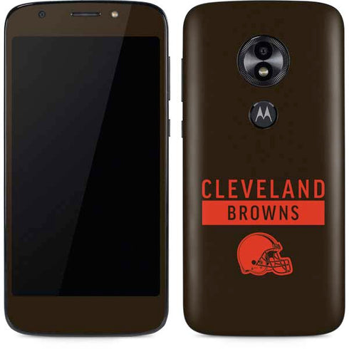 NFL Cleveland Browns Brown Performance Series Moto E5 Play Skin